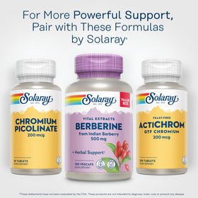 SOLARAY Berberine 500mg gélules végétales dans un bol