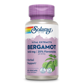 SOLARAY Bergamot 500 mg VegCaps avant de la bouteille