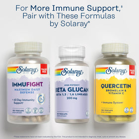 SOLARAY Beta Glucan 30 VegCaps avec des éléments naturels