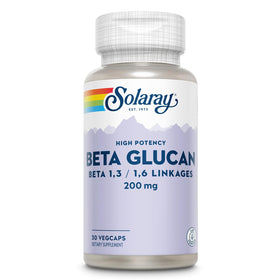 SOLARAY Beta Glucan 30 VegCaps vue avant de l'emballage