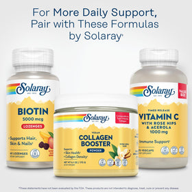 SOLARAY Biotine 5000 mcg présentation des lozenges