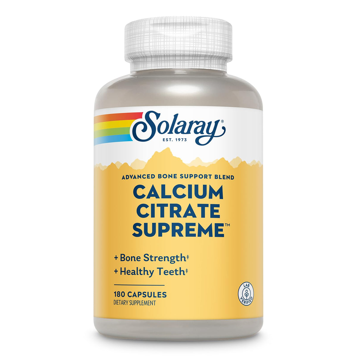 SOLARAY Calcium Citrate 800mg 180 VegCaps vue avant