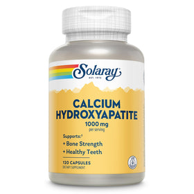 SOLARAY Calcium Hydroxyapatite 1000mg capsules vue de face
