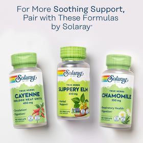 SOLARAY capsules d'écorce de Slippery Elm 400 mg illustration des ingrédients