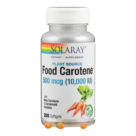 SOLARAY Carotène Alimentaire 10 000 UI - produit sur fond neutre