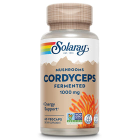 SOLARAY Champignon Cordyceps Fermenté 1000 mg 60 VegCaps vue de face