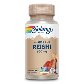 SOLARAY Champignon Reishi 600 mg 100 VegCaps - vue de face