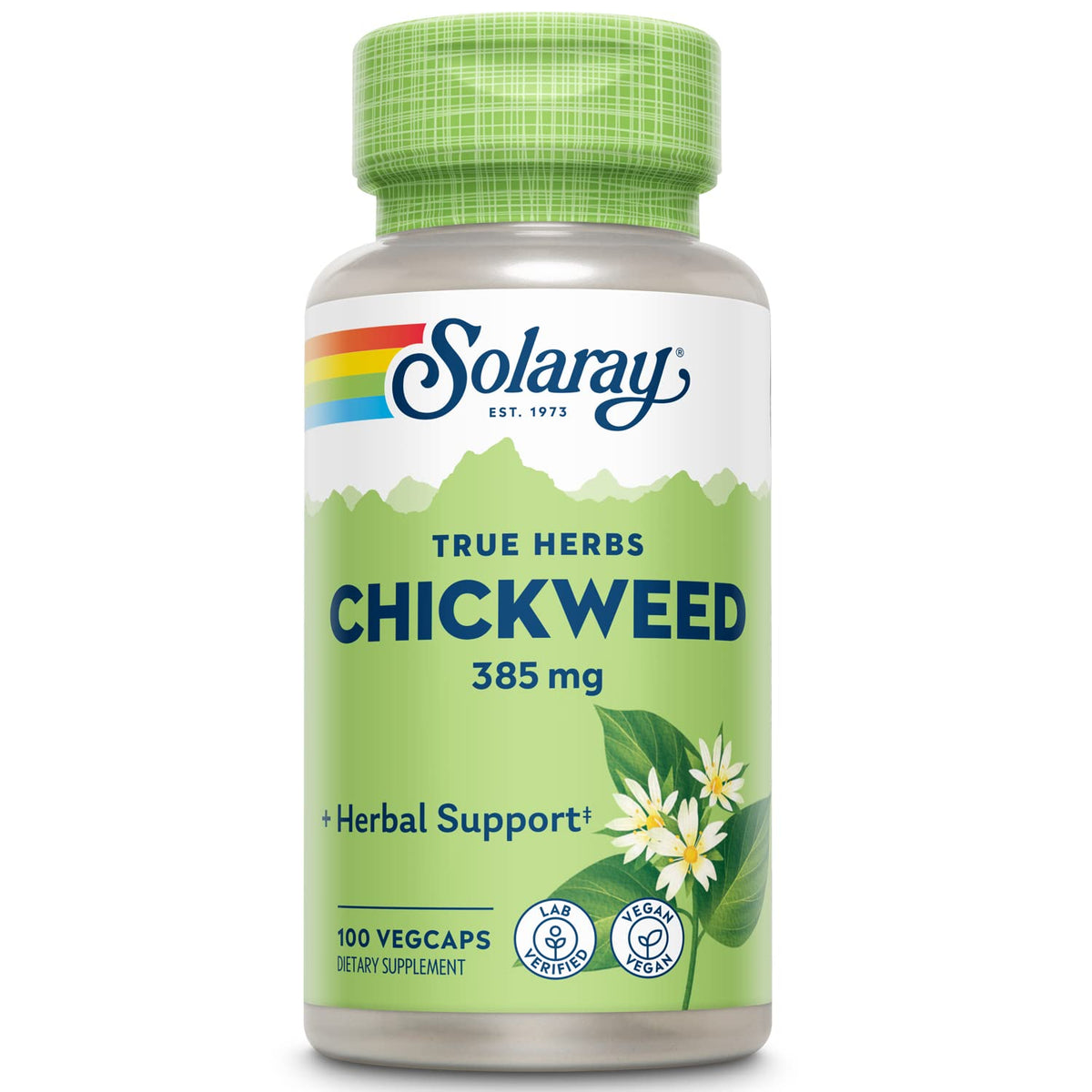 SOLARAY Chicorée 385 mg Complément Alimentaire 100 VegCaps vue de face