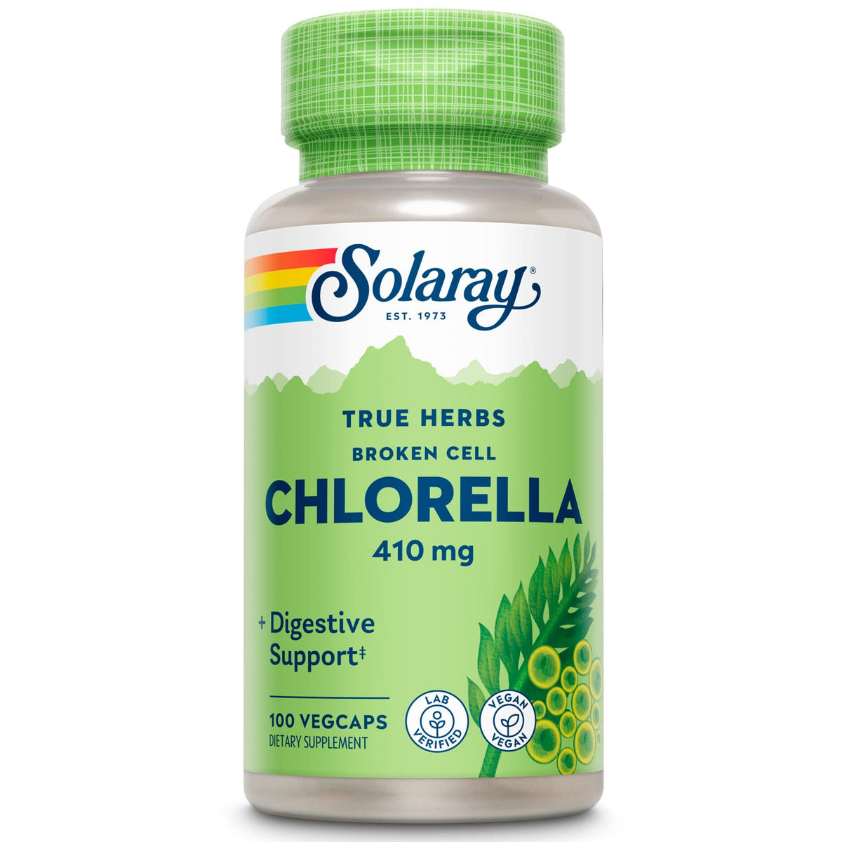 SOLARAY Chlorella 410 mg capsule vue de face