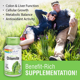 SOLARAY Chlorella 410 mg en ambiance naturelle