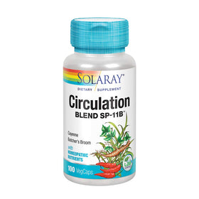 SOLARAY Circulation Blend SP-11B capsules arrière avec ingrédients
