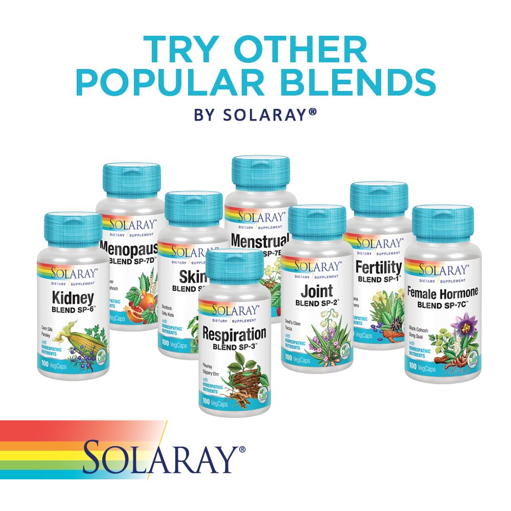 SOLARAY Circulation Blend SP-11B capsules avec verre d'eau