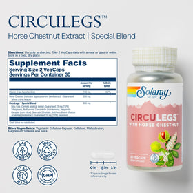 SOLARAY CircuLegs 60 VegCaps prise en main