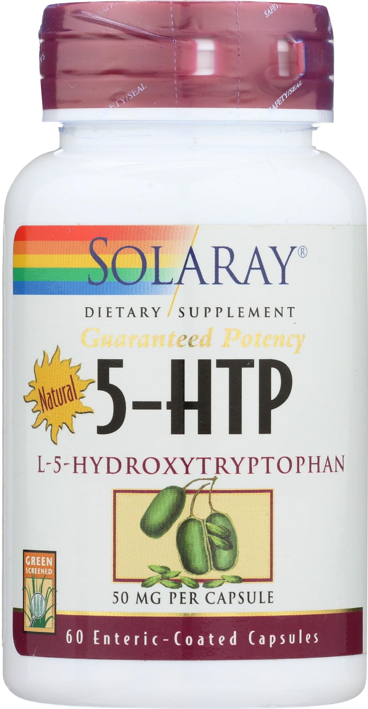 SOLARAY Complément 5-HTP 50 mg 60 capsules végétales avec emballage
