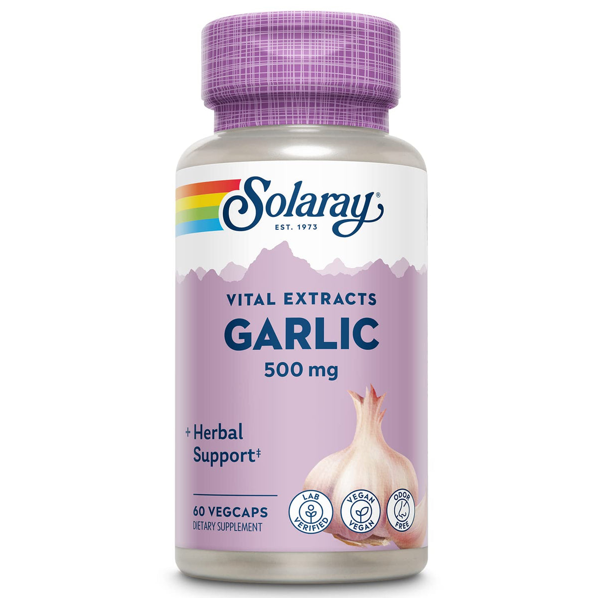 SOLARAY Complément Alimentaire Ail 500mg bouteille vue de face