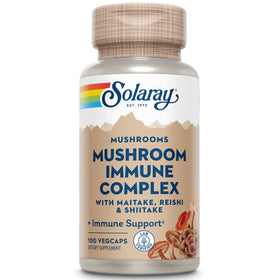 SOLARAY Complexe de Champignons Maitake, Reishi et Shiitake 100 Veg Caps - vue avant