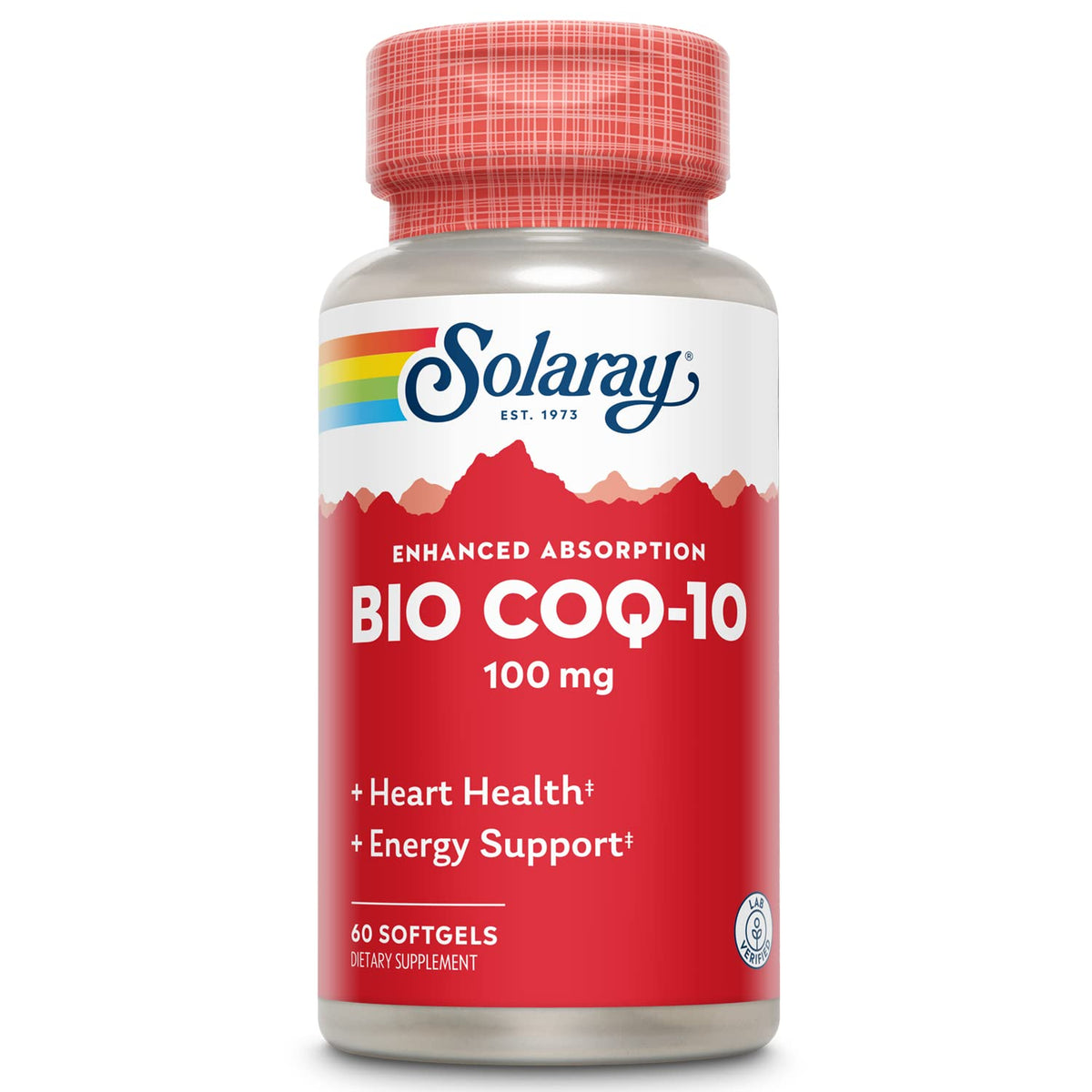 SOLARAY CoQ-10 100 mg capsules front view