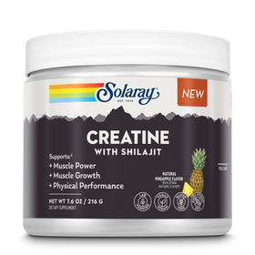SOLARAY créatine avec Shilajit 5000 mg face avant