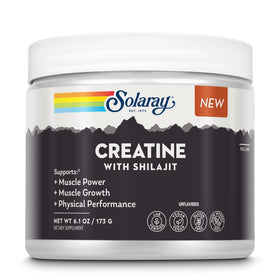 SOLARAY Creatine avec Shilajit en poudre 259 g vue de face