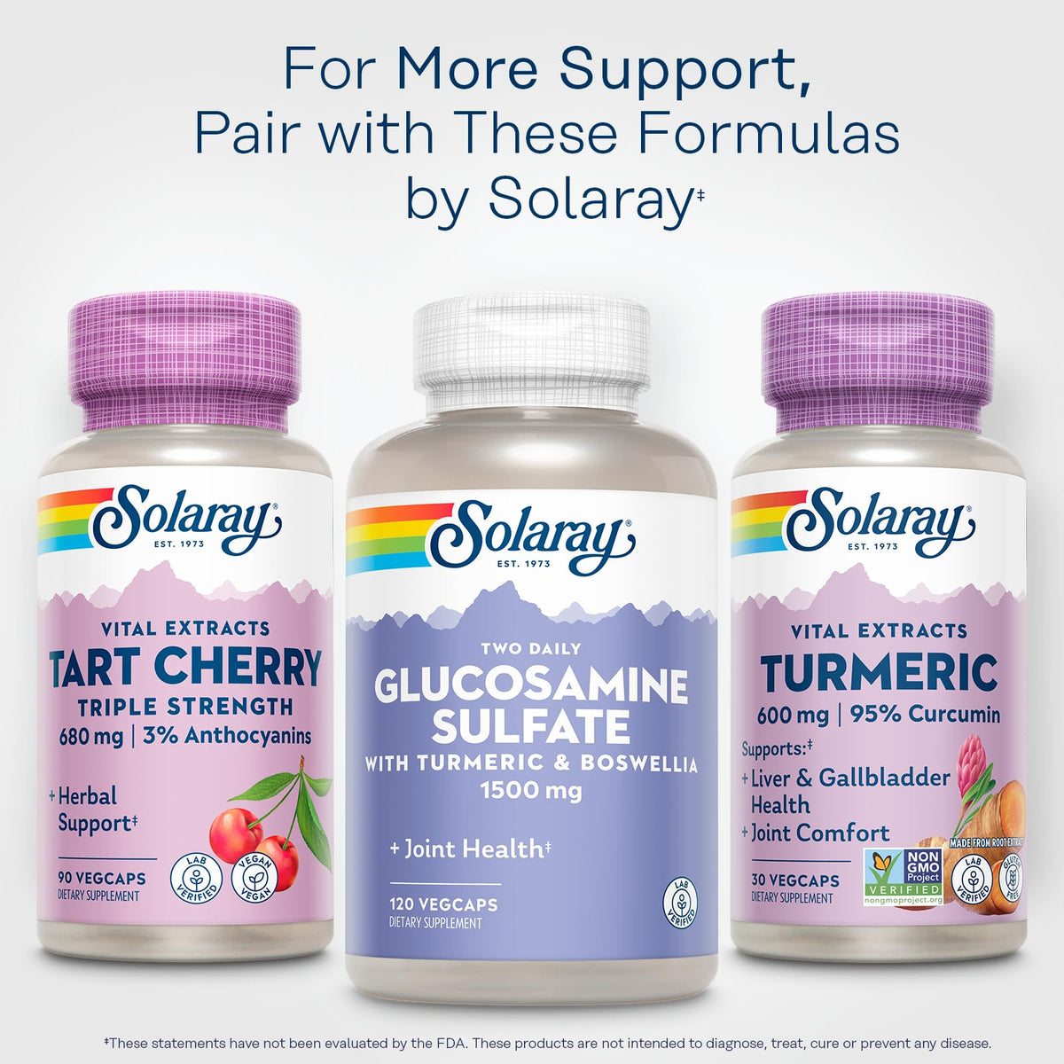 SOLARAY Curcuma 600 mg avec d'autres compléments alimentaires
