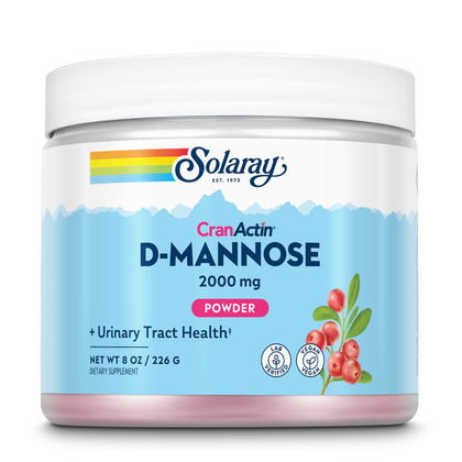 SOLARAY D-Mannose 2000 mg avec Extrait de Canneberge - vue avant