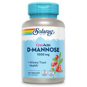 SOLARAY D-Mannose 400 mg avec CranActin 120 comprimés face avant