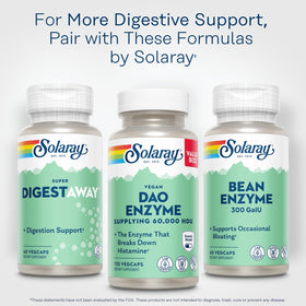 SOLARAY DAO Enzyme 60000 HDU 135 VegCaps emballage recyclé