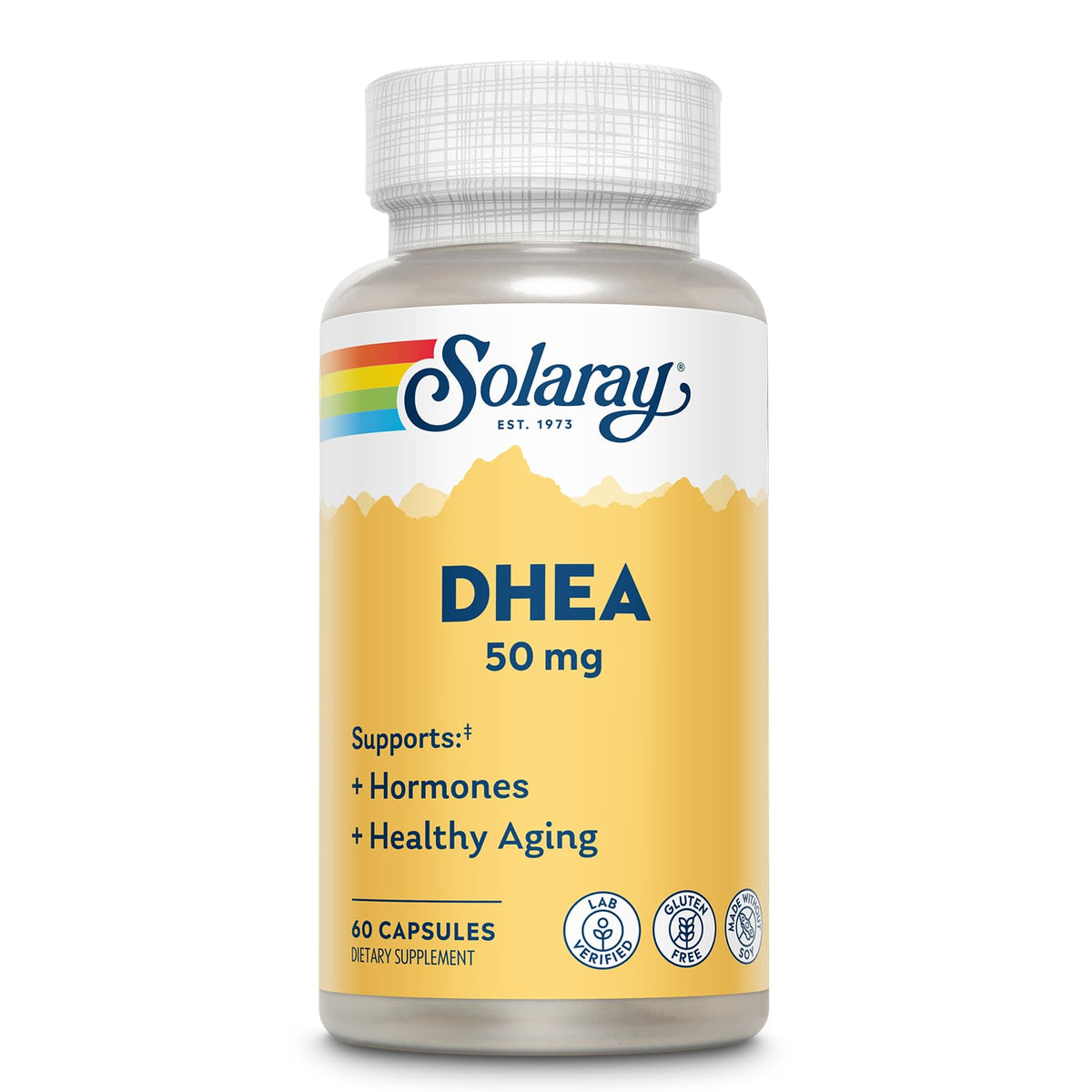 SOLARAY DHEA 50mg complément alimentaire flacon avant