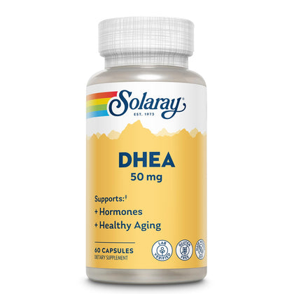 SOLARAY DHEA 50mg complément alimentaire flacon avant