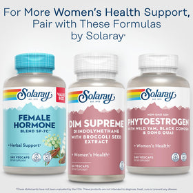 SOLARAY DIM 100 mg 60 VegCaps avec étiquette et ingrédients
