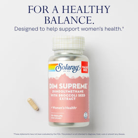 SOLARAY DIM Complément Alimentaire 100mg - Étiquette du produit