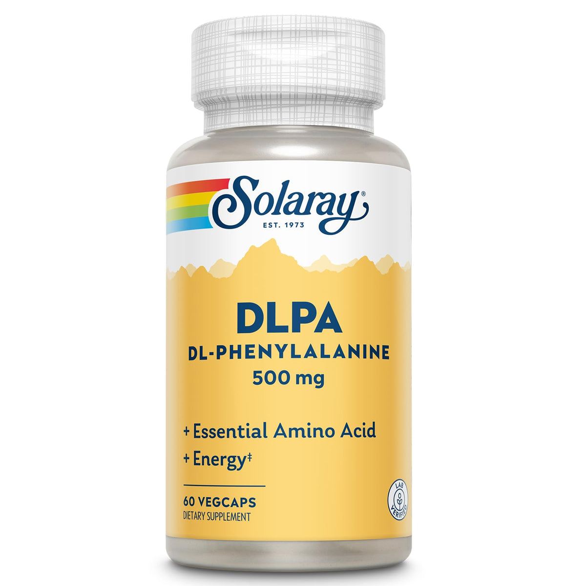 SOLARAY DL-Phenylalanine 500mg flacon de 60 capsules végétales