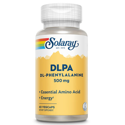 SOLARAY DL-Phenylalanine 500mg flacon de 60 capsules végétales