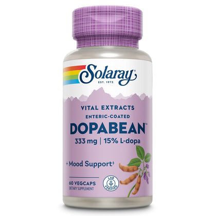SOLARAY Dopabean 333mg complément alimentaire Mucuna Pruriens, vue de face