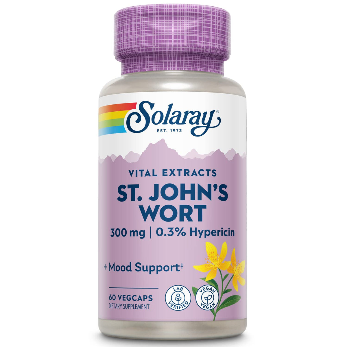 SOLARAY Extrait Aérien de Millepertuis 300 mg - Boîte avant
