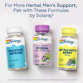 SOLARAY Extrait d'Écorce de Pygeum 100mg bouteille écologique