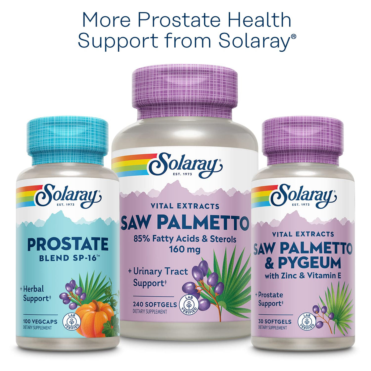 SOLARAY Extrait d'Écorce de Pygeum 50 mg étiquette arrière
