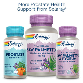 SOLARAY Extrait d'Écorce de Pygeum 50 mg étiquette arrière