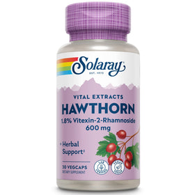 SOLARAY Extrait de Aubépine 600mg - vue de face du produit