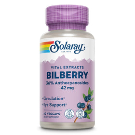 SOLARAY Extrait de Baie de Myrtille 42 mg bouteille avant