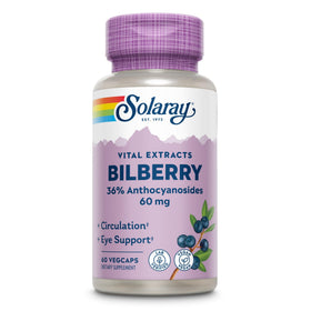 SOLARAY Extrait de Baies de Myrtille 60 mg vue de face