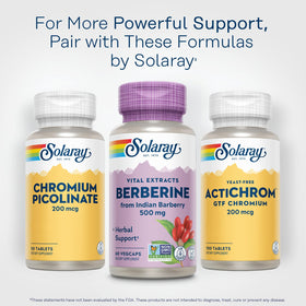 SOLARAY Extrait de Berbérine 500 mg - présentation sur un fond naturel