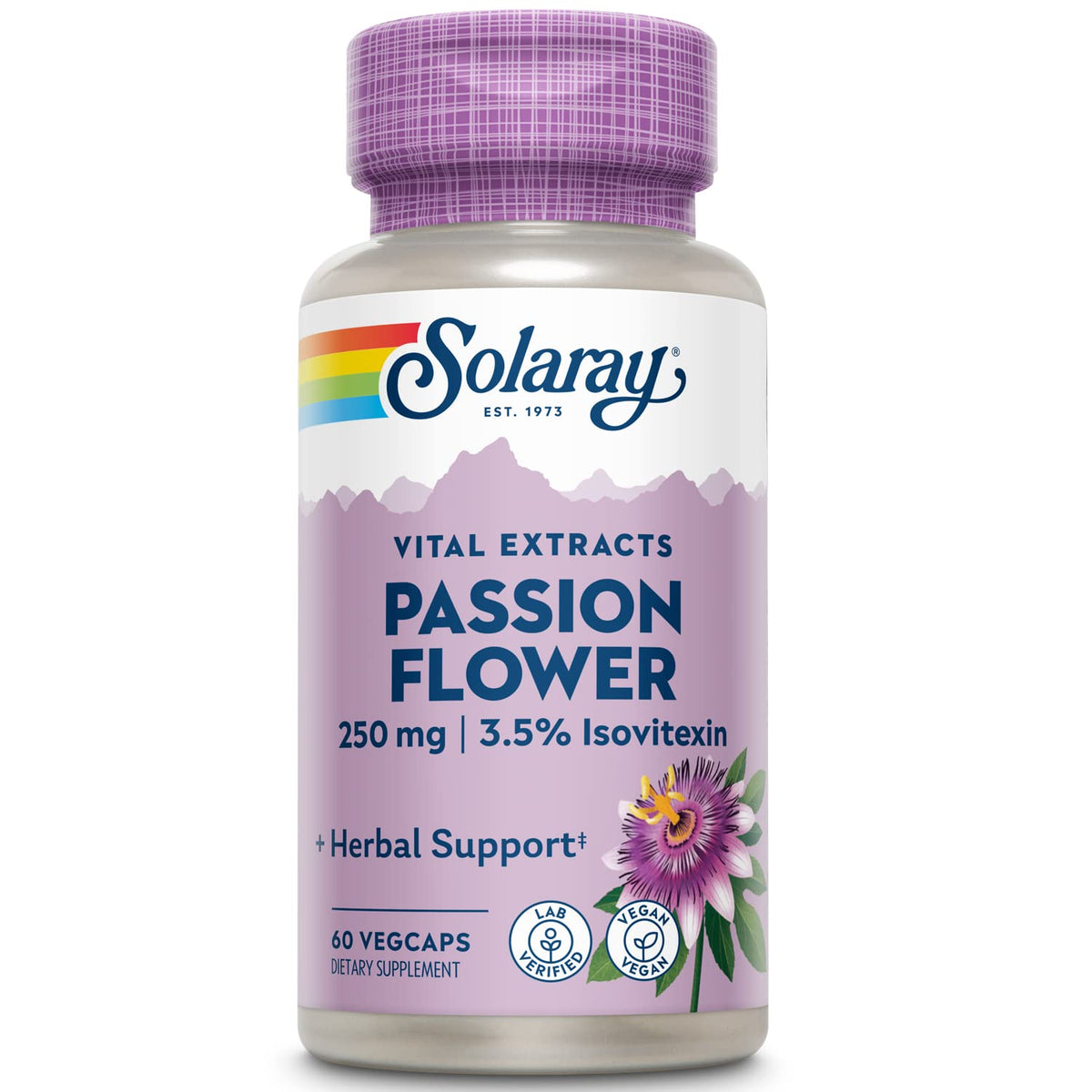 SOLARAY Extrait de Fleur de Passion 250 mg gélules avant