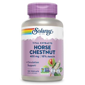 SOLARAY Extrait de Marronnier d'Inde 400 mg vue de face avec étiquette