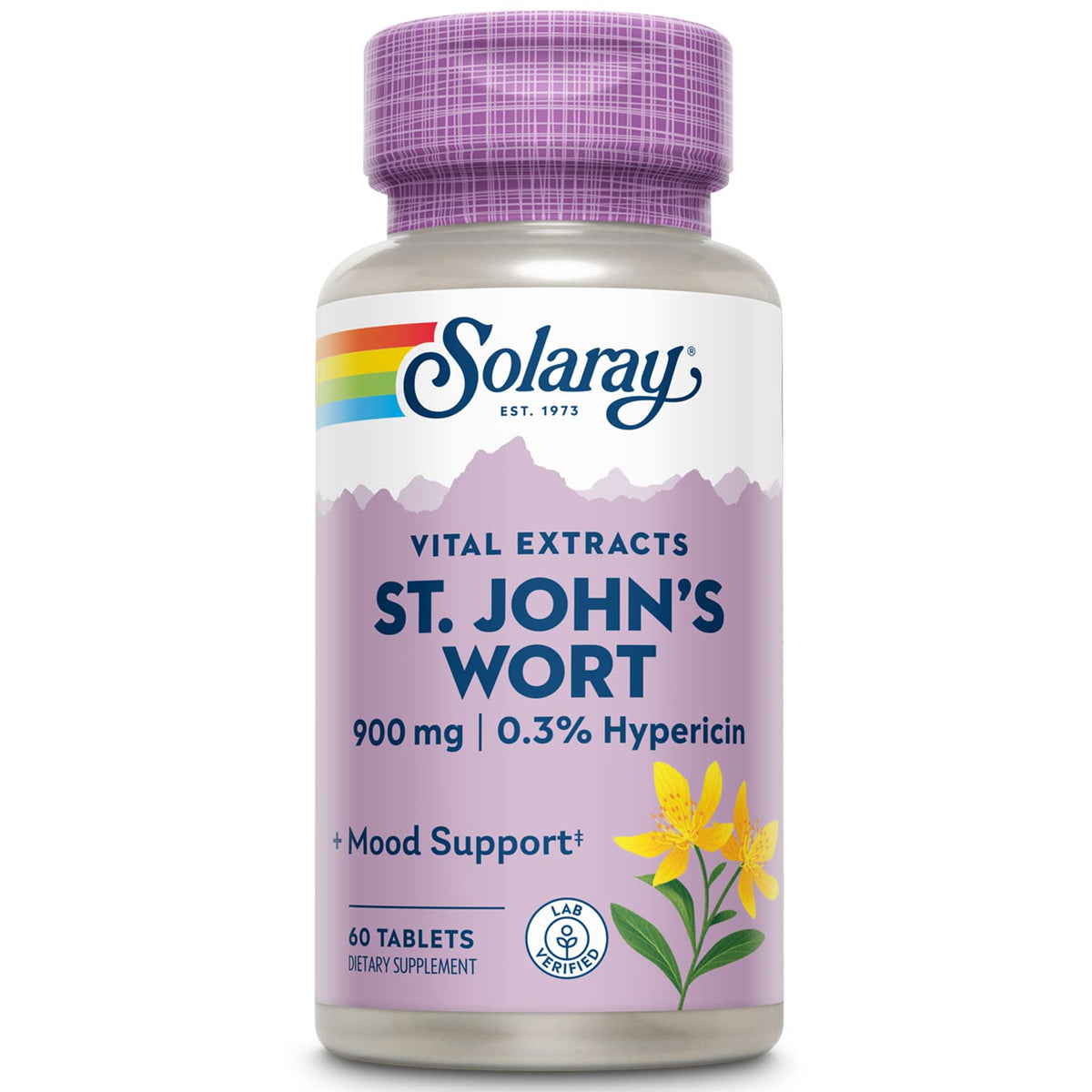 SOLARAY Extrait de Millepertuis 900 mg - boîte de 60 comprimés