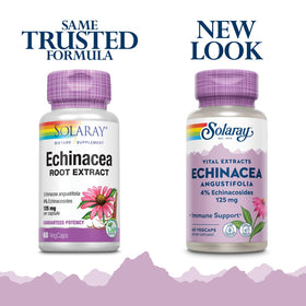 SOLARAY Extrait de Racine d'Échinacée Angustifolia 125 mg, vue de côté