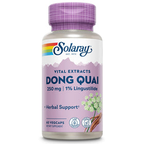 SOLARAY Extrait de Racine de Dong Quai 60 Capsules Végétales, vue avant