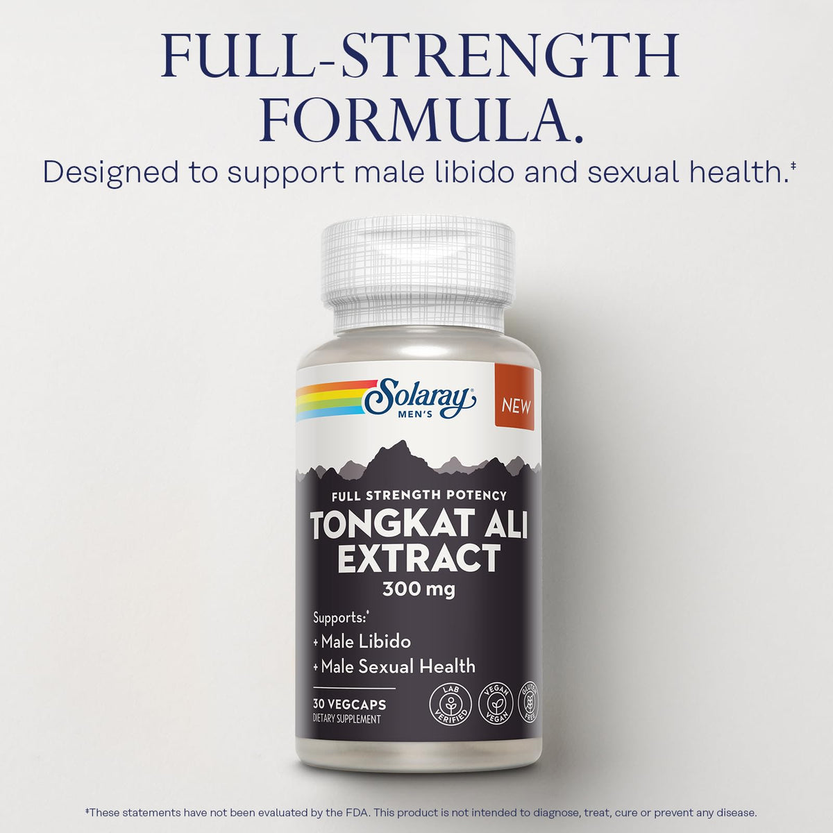 SOLARAY Extrait de Tongkat Ali 300mg étiquette détaillée