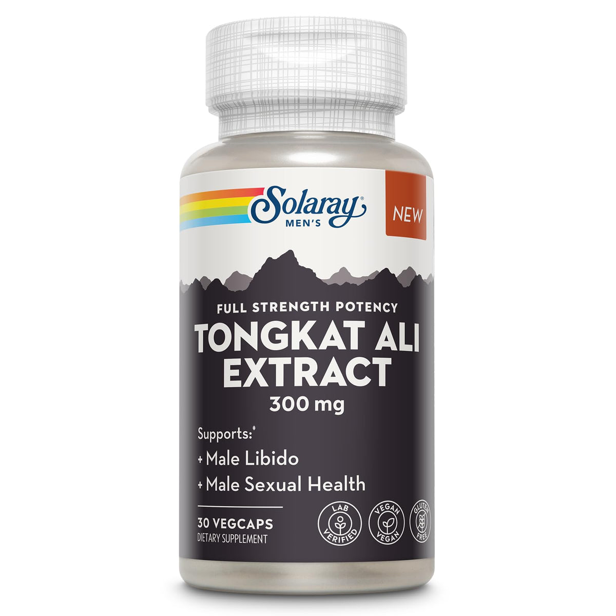 SOLARAY Extrait de Tongkat Ali 300mg flacon avant