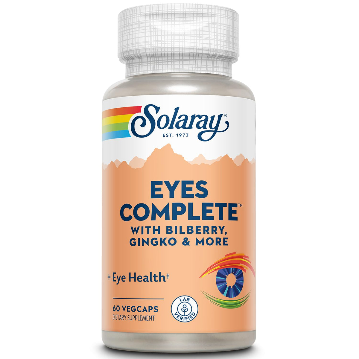 SOLARAY Eyes Complete 60 VegCaps vue avant avec emballage